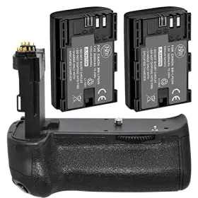 Big Mikes 639713344479 Battery Grip Kit For Canon Eos 70d 80d 90d Digital Slr Camera Inclu