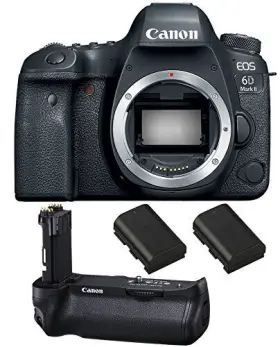 Cneos6dmii-body-bg-e21 Canon 2xlpe6 Eos 6d Mark Ii Dslr Camera Body Only Bg-e21 Battery Grip 2 Spare