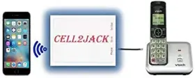 Cell2jack B089984qrt Cell Phone To Home Adapter - Landline Dock Converter Make/rece