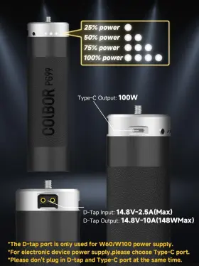 Pg99 Colbor 061027020629 Grip Battery 98wh 6600mah Power Handgrip Support 14.8v D-tap In/ #3