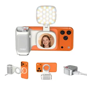 Comitok 792671899976 Iphone Camera Grip Moca With Magnet Fill And Light White