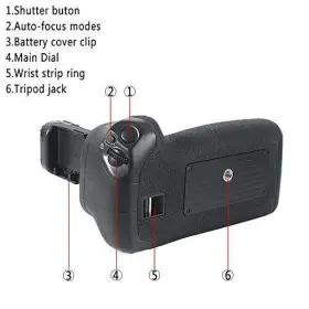 Lp-e6n Dste 708022115770 Replacement For Pro Bg-e14 Vertical Battery Grip 2x Lp-e6 Compatible #3