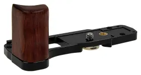 Gr-em10-mk4 Fotodiox Deluxe Metal Camera Hand Grip For Olympus Om-d E-m10 Mark Iv Wooden Accent