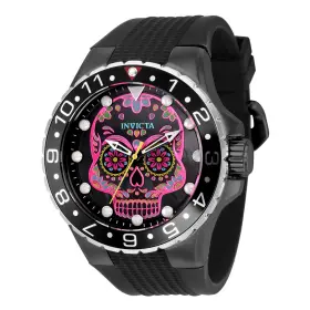 Invicta 886678451531 Mens 50mm Aviator Dia De Los Muertos Quartz Mop Skull Dial Watch 36854n