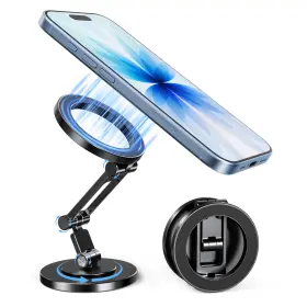 Itramax B0fpxf516s Alloy Aluminum Dual Ring Magnetic Phone Stand Grip Portable 360 Rotatin