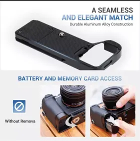 Hg-a7cii Jjc Metal Camera Hand Grip Holder Arca Swiss Plate Bracket For Sony A7c Ii R