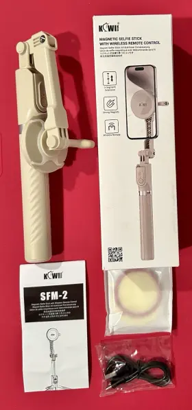 Kiwifotos Sfm-2 Magnetic Selfie Stick With Wireless Remote Control