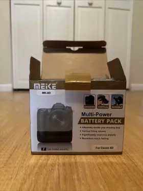 Mk-6d Meike Vertical Battery Grip Holder For Canon Eos 6d Camera As