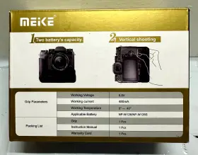Mk-xt2 Meike Battery Pack For Fujifilm X-t2 Brand New #3