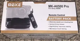 Mk-a6500 Meke Vg-a6500 Battery Grip Pack For Sony A6500/a6400 Camera Accessories Read