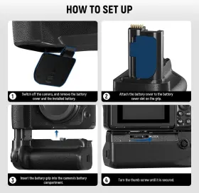 10103339 Neewer Mb-n12 Replacement Vertical Battery Grip For Nikon Z8 With 2 Batteries #3