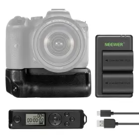 10103489 Neewer 2 Pack Vertical Battery Grip Replacement For Bg-r10 With 2.4g Remote