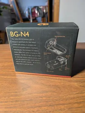 D7000 Nikon Bg-n4 Vello Vertical Battery Grip For Camera Bodies #2