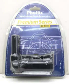 Phottix Bg-d5000 Multi-function Battery Grip For Nikon. New