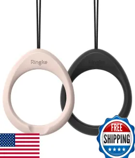 Ringke B09xbn7zk2 Finger Ring Phone Strap 2-pack Soft Slim Lightweight Lanyard Durable Loop