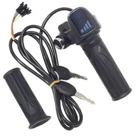 Sacxi Eb012836 2025 Upgraded Full Twist Throttle Grip With Battery Meter 48v Lcd- Compatible