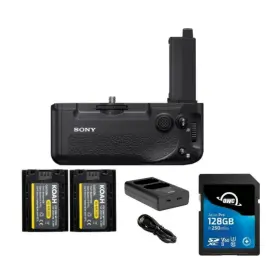 Sony Vgc4em K2 Vertical Grip For Alpha A7r Iv Camera 128gb Sd Card Bundle Pro