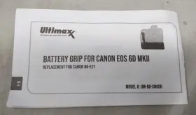 Um-bg-cn6dii Ultimaxx Battery Grip For Canon 6d Mark Ii Camera Model Free S&h #2