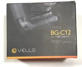 Bg-c12 Vello Battery Grip For Canon 7d Mark Ii Complete In Box