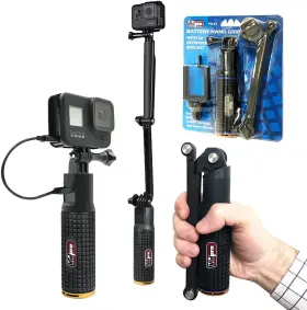 Pg-6x Vidpro Rechargeable Battery Hand Grip With Folding Extension Bracket Nbnb