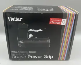 Vivitar 681066318171 Deluxe Power Battery Grip For Canon T2i T3i T4i T5i Cameras- New