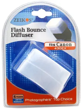 Ze-hd430 Zeikos Hard Flash Diffusor For Canon 430ex White #2
