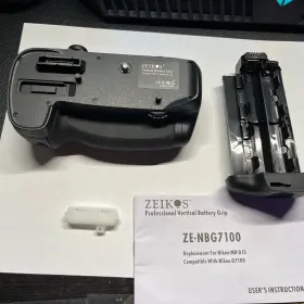 Ze-nbgd7100 Zeikos Multi-power Battery Pack Vertical Grip For Nikon D7100 D7200 Dslr Free Shipping