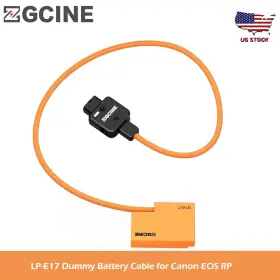 Dt-lpe17 Zgcine D-tap To Lp-e17 Dummy Battery Cable For Canon Eos Rp R50 R10 M3
