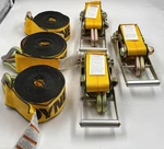 Lot Of Kinedyne 552736GRA Yellow Cargo Straps Wll 5400 LBS./2450 Kgs.. Fixed Price $249.02.