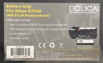 New Dolica Nikon D7000 Battery Grip MB-D11H Replacement Built In Shutter Remote. Fixed Price $50.39.