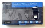 Polaroid PL-150D Dual Flash Canon W/ Diffuser Card & Soft Cover In Box. Fixed Price $26.50.