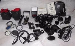 Minolta Maxxum 7000 Slr Camera Af Lens Flash Quantum Battery Manual Tote Bag Lot. Fixed Price $214.00.