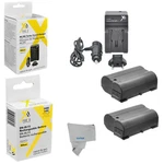 Battery For Nikon D600 D610 D750 D800 D810 D7000 V1 / 2 Pcs EN-EL15 + Charger. Fixed Price $57.03.