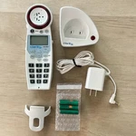 Clarity XLC7HS Expandable Add-on White Handset Phone W/charging Base & Batteries. Fixed Price $20.00.