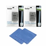 2X Vivitar EN-EL14A Battery For Nikon D5500 D5300 D5200 D5100 + Cleaning Cloth. Fixed Price $28.99.