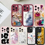 Delicate Flowers Cover For Iphone 16 Pro 15 13 14 17E Custom Silicone Case. Fixed Price $9.95.