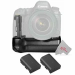 Vivitar Battery Power Grip And Two LP-E6 Pack For Canon 6D Mii Camera. Fixed Price $68.99.