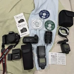 Canon Eos 5D Mark 2 Camera Lot- Flash, Lens 18-135MM, Bag, Manuals, Battery Grip. Fixed Price $850.00.
