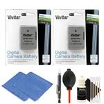 2X Vivitar EN-EL14A Battery + Accessories For Nikon D5500 D5300 D5200 D5100. Fixed Price $29.99.