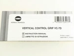 Instructions Konica Minolta Vertical Grip VC-7D Owners Manual. Fixed Price $16.25.