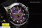 Invicta Mens Aviator De Los Muertos 50MM Mop Skull Dial Quartz Black Watch. Fixed Price $119.37.