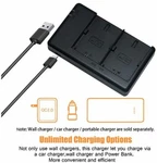 Dste Replacement For 2X LP-E6 + Rapid Dual Charger With Micro Usb Cable Compatib. Fixed Price $22.00.