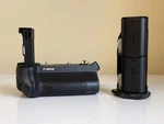 Canon BG-E22 Battery Grip Black For Eos With Oem LP-E6 Batteries Exc. Fixed Price $118.00.